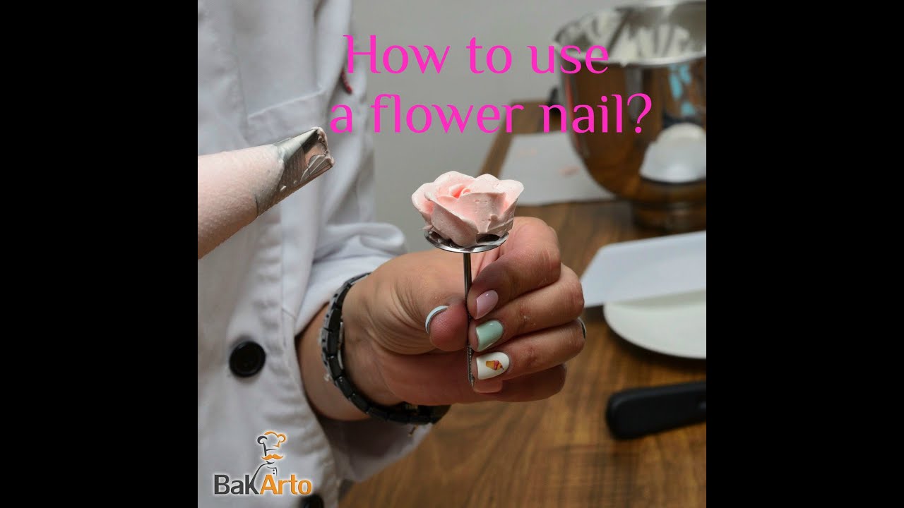 How to use a buttercream flower nail and lifter?