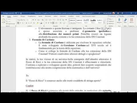 Flusso di RicciCongettura di PoincarèDN Constant possibili