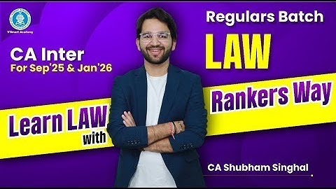 Demo Lec 01: Introduction | CA Inter LAW | Regular Batch | Sep