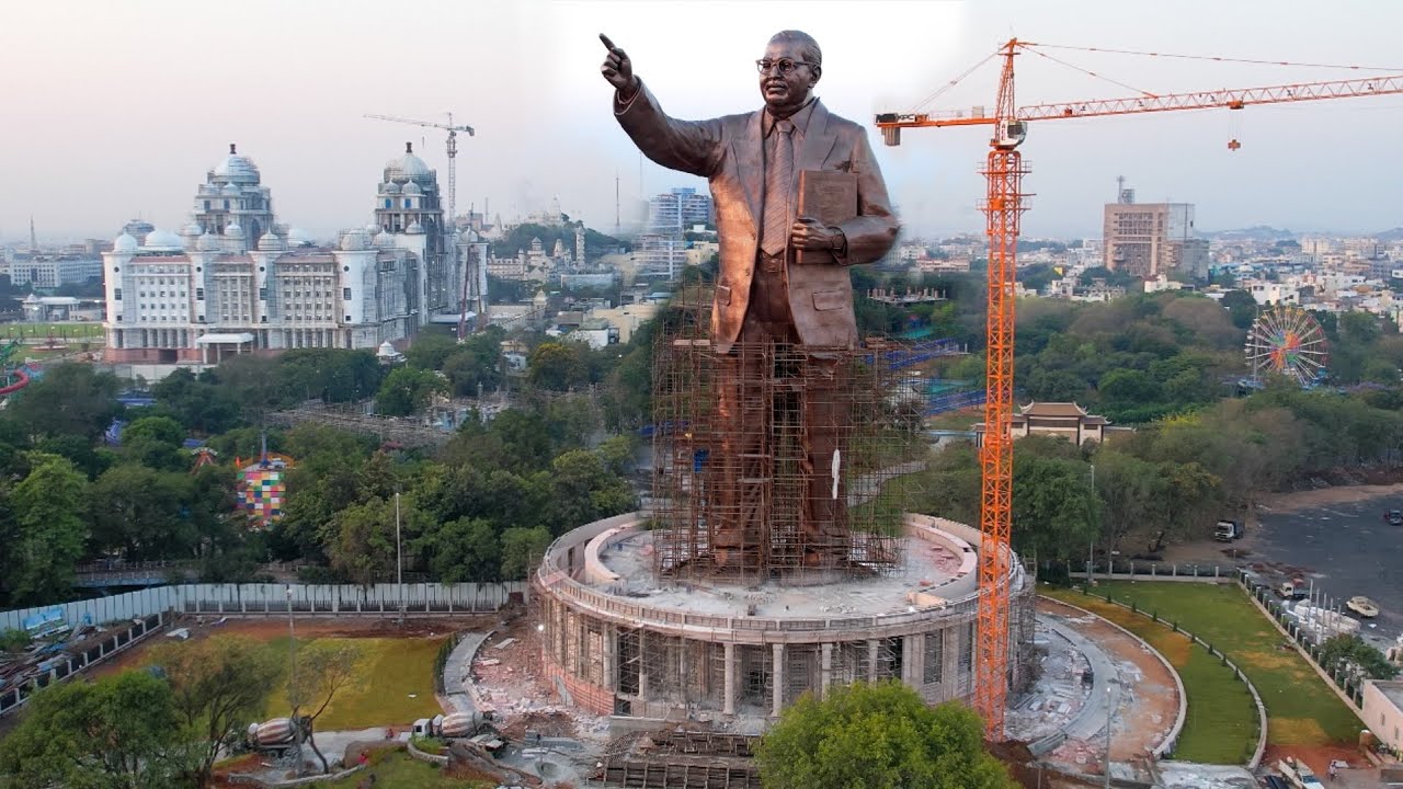 World s Tallest Dr BR Ambedkar Statue In Hyderabad 125 Ft Statue World s Tallest Dr BR Ambedkar Statue In Hyderabad 125 Ft Statue
