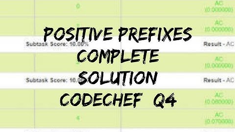 positive prefixes codechef December challange