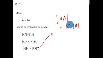 Class 12 - If A is a square matrix of order 3 such that A^2 = 2A, then find - Teachoo