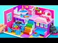 DIY Miniature Cardboard House #9 | Build Amazing Color House with Bedroom, Bathroom, Kitchen for Pet