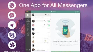 All in One Messenger for Whatsapp, Facebook, slack, skype, telegram on Mac OSX screenshot 5