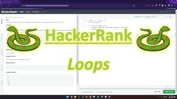 HackerRank (Python): Loops