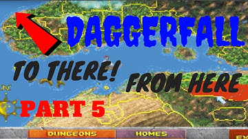 HOW BIG IS THE MAP in Daggerfall? Walk Across the Map (Part 5)