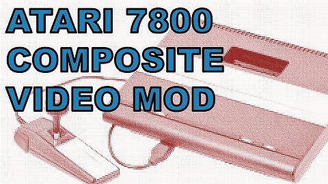 Atari 7800 Composite A/V Mod