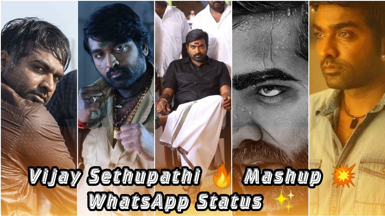 Vijay SethupathiMashup WhatsAppStatusVijay Sethupathi Mass dialogue MasterBhavani BGM 