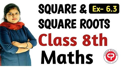 Q 1-4 - Ex 6.3 - Square and Square Roots - NCERT Maths Class 8th - Chapter 6