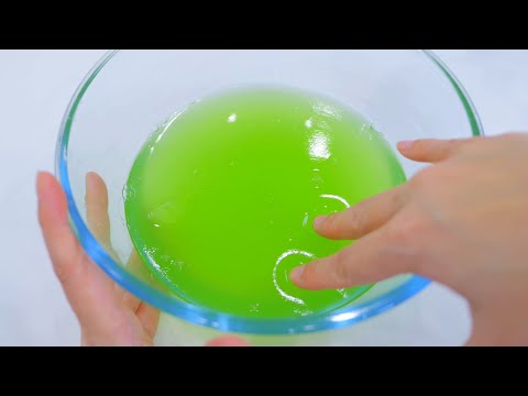 【ASMR】たぷたぷスライムとクリアスライムを混ぜたスライムのその後  Mochi Jiggly Slime【音フェチ】