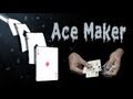 Ace maker  sandwich ace production card trick tutorial