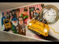 Mural 'Only Fools and Horses' we painted for a newly opened restaurant/cafe. The car door and the front, with lights and music from the series, were mounted on the wall.