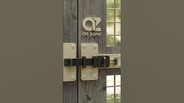 Genius Wooden Door Latch with Smart Sliding Mechanism and a Satisfying Click!