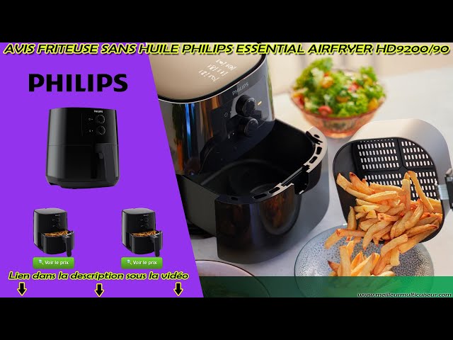 ⭐ Avis Philips Essential Airfryer HD9200/90 Friteuse Sans Huile 12-en-1  Petite Capacité Rapid Air 