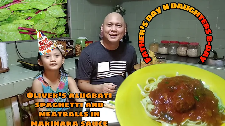 Oliver's Alugbati Spaghetti & Meatballs in Marinar...