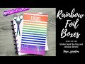 NEW | Foil Rainbow Boxes | Sticker Book Flip-Thru | Mojo_JojoPlans