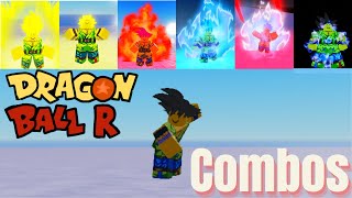 Combos for All Forms in the new update (Except MUI again) || Dragon Ball R ||