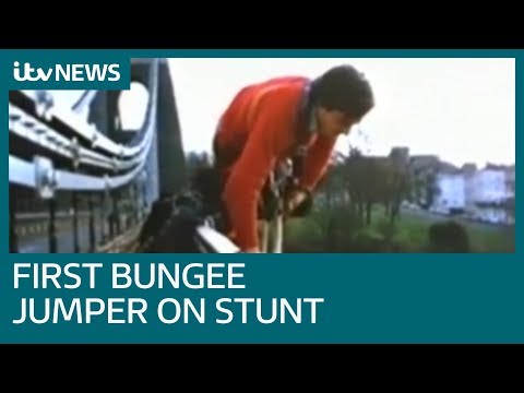 World's first bungee jumper recalls the moment he made history | ITV News