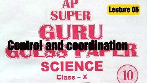 Ap super guru class 10 SCIENCE! CONTROL AND COORDINATION ! #pseb #psebboard #pseb10thclass