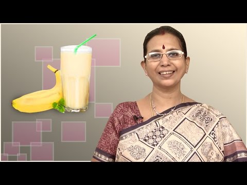 Banana Milkshake | Mallika Badrinath Recipe | Health Drink During Pregnancy