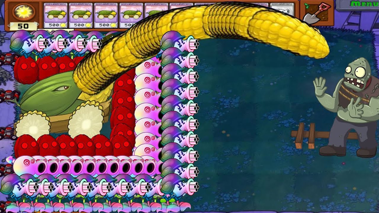 Hypno Cob Cannon vs Hypno Pea Gatling vs Dr.Zomboss Gargantuar - Plants ...
