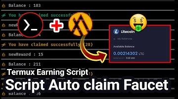 Nuyul Crypto - Bitcoin & LTC Script Via Termux - Auto Claim Faucet 💯Working - Instant Withdraw