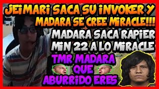 &quot;MADARA SACA RAPIER MIN 22&quot; JEIMARI SACA SU INVOKER Y MADARA SE CREE MIRACLE !!! -DOTA 2