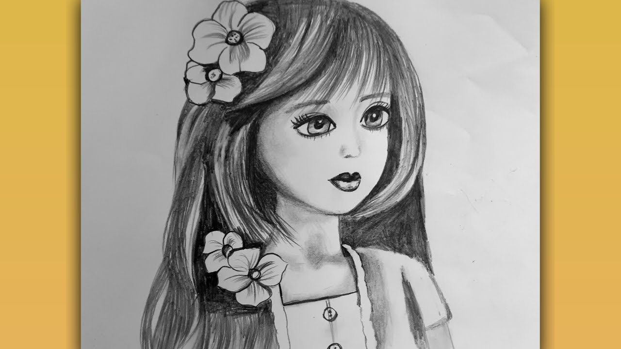 Beautiful Pencil Drawing Picturespooja Pencil Sketch Pencil Art  फट शयर