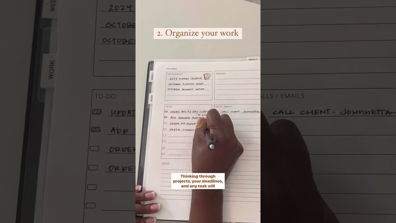 Organize These 4 Areas To Your Life