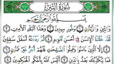 سورة التين بصوت محمد صديق المنشاوي 