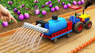 DIY Mini Tractor Irrigation System 💦 Hard Soil Farming Rescue | HP Mini