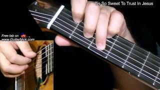 TIS SO SWEET TO TRUST IN JESUS: Fingerstyle Guitar Lesson + TAB by GuitarNick chords
