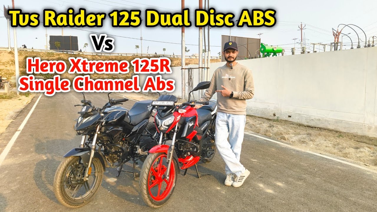 Tvs Raider 125 Dual Disc ABS Vs Hero Xtreme 125R Single Channel ABS 🔥 Detail Comparison 