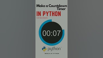 Countdown timer⏰ using python | How to make a Countdown timer in python | World of Python #shorts