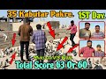 35 kabutar pakre  larriyan ka 1st day  total score 63 or 60  murtaza vs wajji