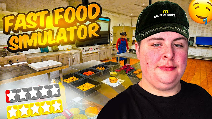 Die Fritten in die Tüte packen im Fast Food Simulator
