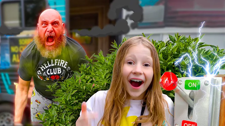 Nastya và những người bạn đang cố gắng kết bạn với một người hàng xóm