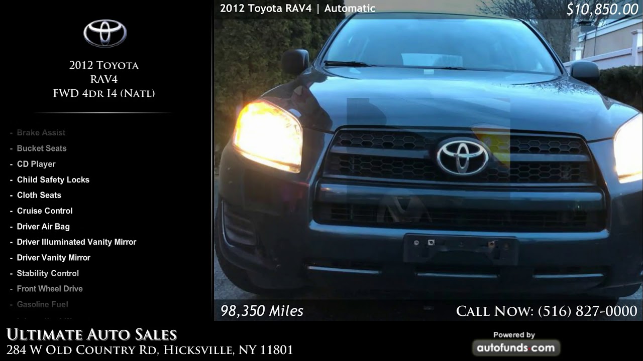Used 2012 Toyota RAV4 Ultimate Auto Sales, Hicksville, NY SOLD