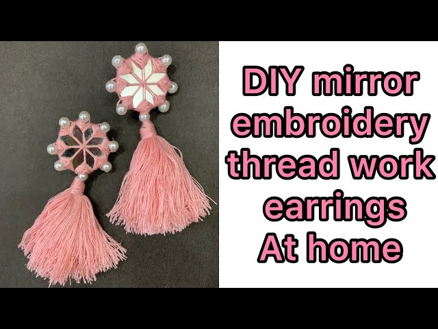 Pink Banjara Earrings - mirror both sides – Soovos