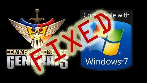 C&C Generals Fix for Windows 7 2014