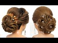 2 Wedding hairstyles for long hair || Bun hairstyles   ||  Hair style girl || Hairstyles tutorial