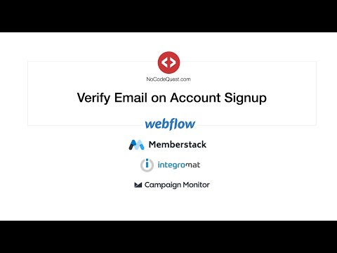 Verify Email Before Member Signup (Webflow + MemberStack + Integromat)