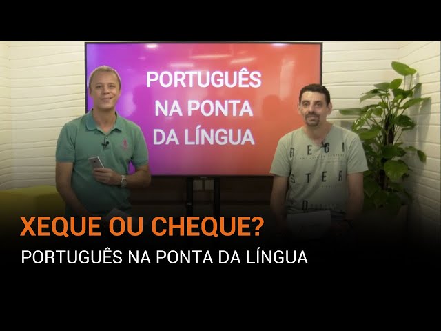 XEQUE x CHEQUE Língua Portuguesa #shorts 
