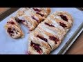 Raspberry cream cheese danish recipe  whats for din  courtney budzyn  recipe 104