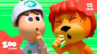 Mario is a Veterinarian and More ZOO SONGS 🐵 (15 min) Nursery Rhymes and Kids Songs