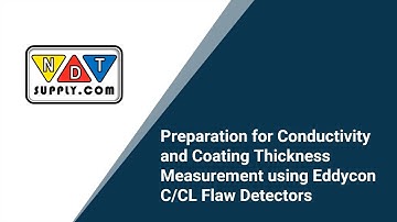 Conductivity and Coating Thickness Measurement using Eddycon C/CL Flaw Detectors