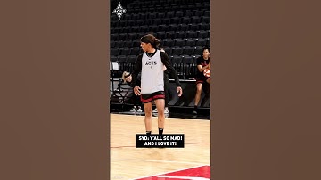 Syd is a real life menace 😆😂💰 #lvaces #lasvegasaces #wnba