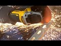 DEWALT 18V Angle Grinder  Unistrut  Cuts