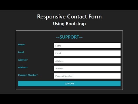 Responsive Contact Form