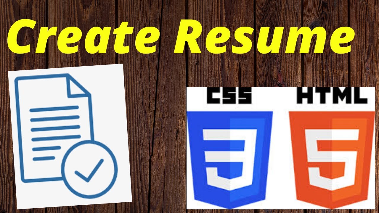 Create Professional Resume/CV Using HTML & CSS | 2020
